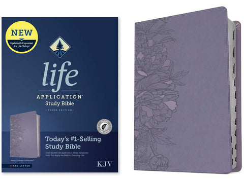 KJV Life Application Study Bible, Third Edition, Peony Lavender, Indexed