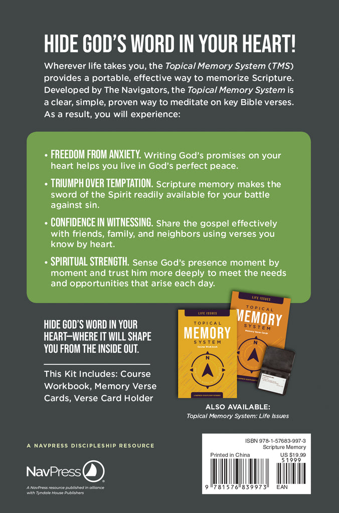 Course Memory Page Topical Memory System Kit (Course Workbook, Memory Verse Cards, and Ve ...