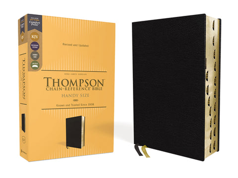 KJV Thompson Chain-Reference Handy Size, Thumb Indexed Bible, Black