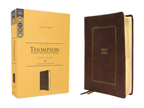 KJV Thompson Chain-Reference Thumb Indexed Bible, Brown