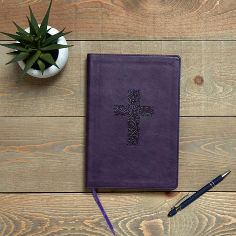 KJV Rainbow Study Bible, Purple LeatherTouch