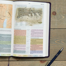 KJV Rainbow Study Bible, Purple LeatherTouch