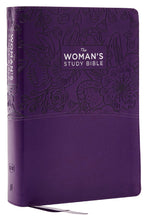 KJV Womans Study Bible Soft Leather Look, Comfort Print, Purple (Thumb-Index)