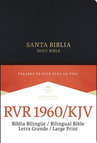 RVR 1960/KJV Biblia bilingüe, negro imitación piel