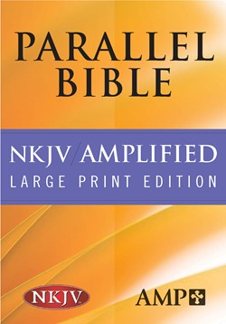 Biblia paralela amplificada NKJV, edición en letra grande