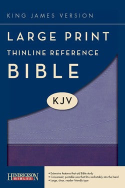 KJV Large Print Thinline Reference Bible, Purple Royalty/Lavendar