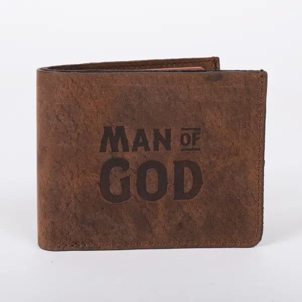 Man of God Brown Men's Wallet - Leather