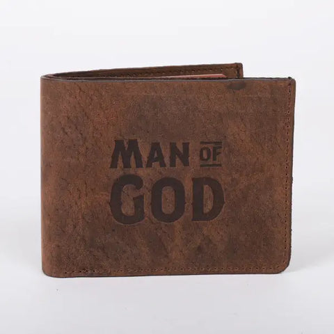 Man of God Brown Men's Wallet - Leather