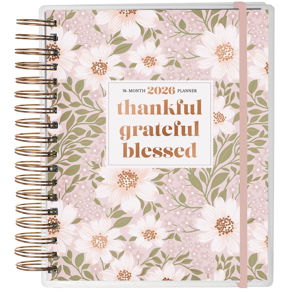WHEN - WriterCakebox - The Unblessed ～ 2026 Thankful Grateful Blessed 18-Month Planner with Elastic