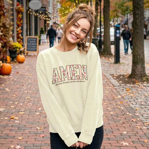 Womens Sweatshirt Amen