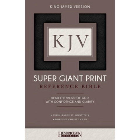 KJV Super Giant Print Reference Bible, Indexed