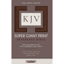 KJV Super Giant Print Reference Bible, Indexed