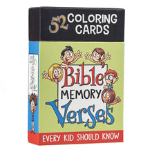 52 Bible Memory Verses Every Kid Should Know Coloring Cards For Kids