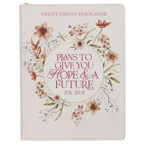 Hope and a Future 2025 Large Planner for Women - Jeremiah 29:11