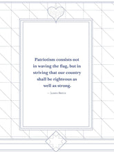 God Bless America Lined Journal with Blue Placeholder Ribbon