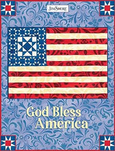 God Bless America Lined Journal with Blue Placeholder Ribbon