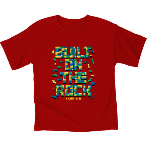 Building On The Rock Of Jesus Kids T-Shirt