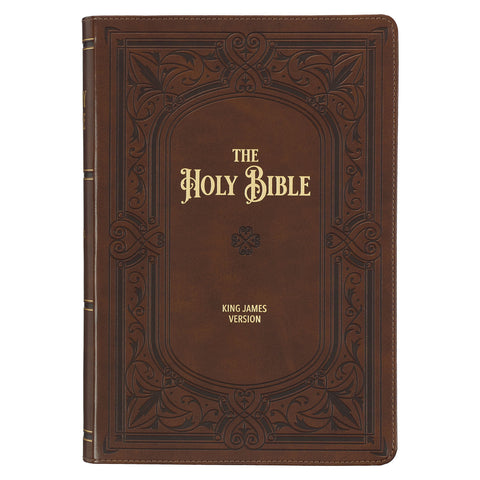 Art Nouveaux Framed KJV Study Bible with Thumb Index, Large Print
