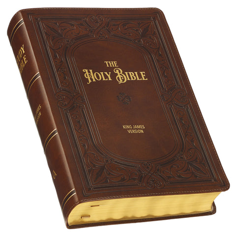 Art Nouveaux Framed KJV Study Bible with Thumb Index, Large Print