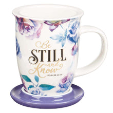 Be Still and Know Lidded Mug-Psalm 46:10