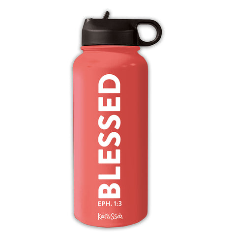 32 oz Stainless Steel Bottle - Blessed