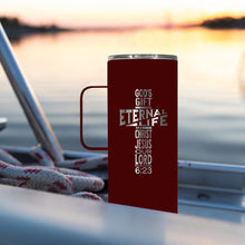 22 oz DW Stainless Steel Mug with Handle - Eternal Life Cross