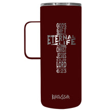 22 oz DW Stainless Steel Mug with Handle - Eternal Life Cross