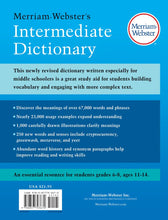 Merriam-Webster's Intermediate Dictionary: An Essential Middle School Resource Grades 6-8