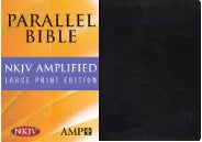 Biblia paralela amplificada NKJV, edición en letra grande