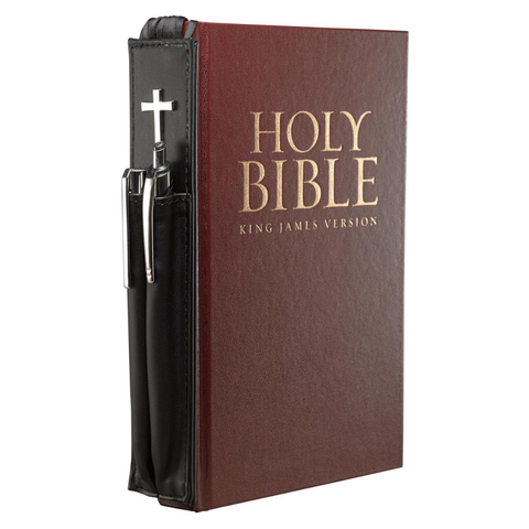 Bible Bookmark Purple Faux Leather