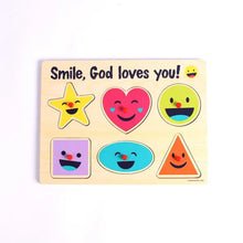 Smile God Loves You Wood Puzzle