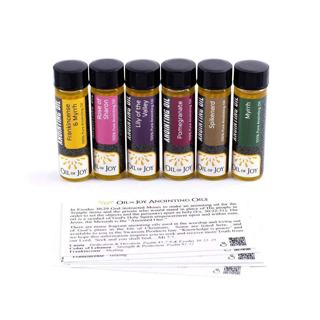 Anointing Oil Assortment 1/4 oz Pk6