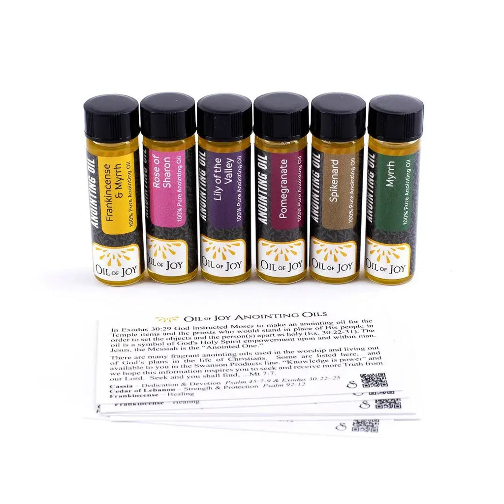 Anointing Oil Assortment 1/4 oz Pk6