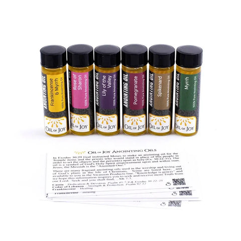 Anointing Oil Assortment 1/4 oz Pk6