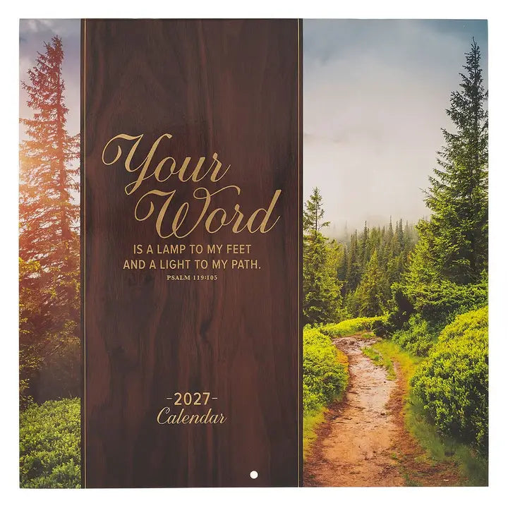 2027 Calendar Lg Your Word Is A Lamp To My Feet Ps. 119:105