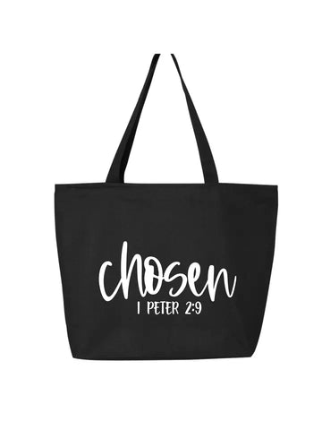 Chosen Zippered Tote Bag