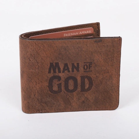 Man of God Brown Men's Wallet - Leather