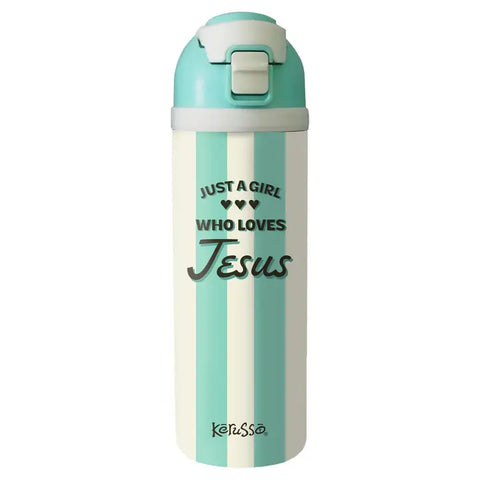 Just A Girl 24 oz Flip Top Drink Bottle