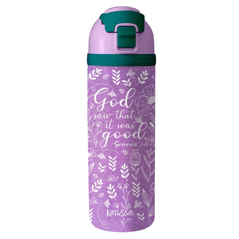 It Was Good Glitter 24 oz Flip Top Bottle