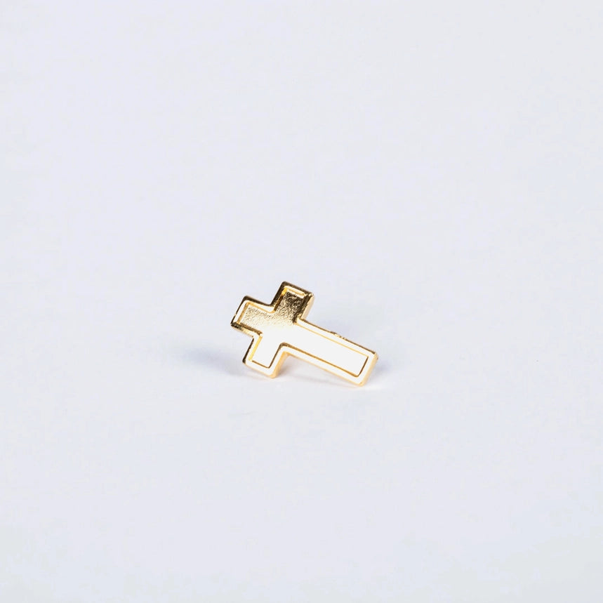 Lapel Pin Cross - Gold
