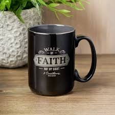 Walk By Faith Ceramic Coffee Mug- 2 Corinthians 5:7