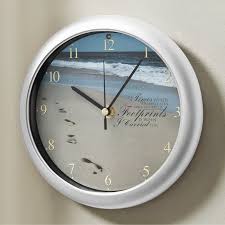 Footprints Musical Clock, 8"