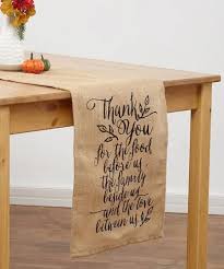 Thank You Jute Fabric Table Runner, 72 x 12 in.