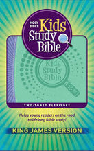 KJV Kids Study Bible, Purple/Green Flexisoft