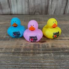 Rubber Duck- Jesus Loves You! (Each Duck Sold Separately)