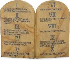 Ten Commandments Wall or Tabletop Plaque