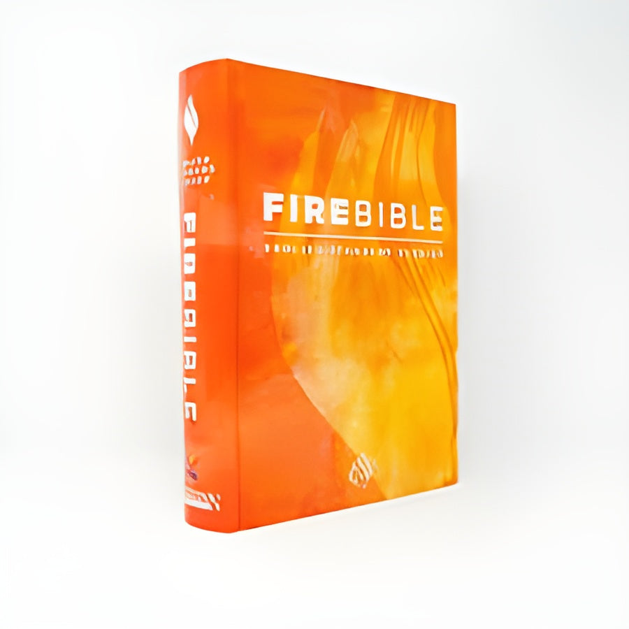ESV Fire Bible English Standard Version, Genuine Black Leather