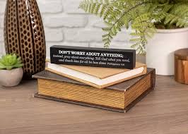 Don’t Worry About Anything Stone Plaque