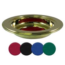 Offering Plate Gold-With 4 Replacement Pads