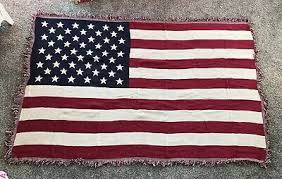 Stars & Stripes Flag Tapestry Throw 50”X60”